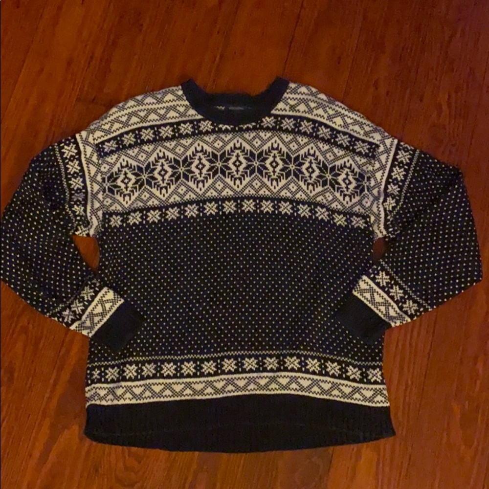 Dockers soft cotton fair isle sweater snowflakes